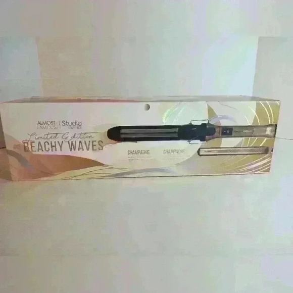 ALMOST FAMOUS Beach Wave Babe 2-Piece Set Curling Wand & Mini Iron New In Box - Picture 3 of 7
